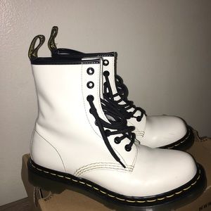 White Dr. Martens 1460